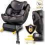 Автокрісло Nukido Prestige Line ISOFIX 0-36 кг, чорно-сіре