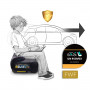 Бустер Nukido Louis ISOFIX 710201 125-150 см, чорно-сірий