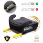 Бустер Nukido Louis ISOFIX 710201 125-150 см, чорно-сірий