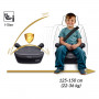 Бустер Nukido Louis ISOFIX 710201 125-150 см, чорно-сірий