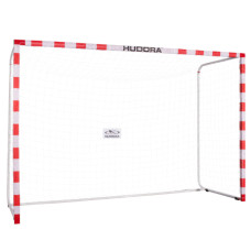Ворота футбольні Hudora Allround 300 x200 см, червоно-білі