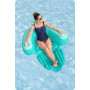 Крісло надувне для плавання Bestway Comfort Plush Pro 43719 145 х 120 см, бірюзове