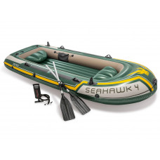 Човен надувний Intex Seahawk 4 351 x 145 x 48 см, зелений