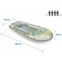 Човен надувний Intex Seahawk 4 351 x 145 x 48 см, зелений