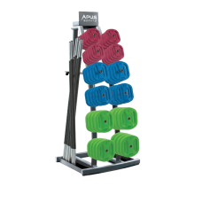 Стойка для набора SPACE BAR на 10 пар стойка для дисков (блинов) и грифов профессиональная от Apus Sports