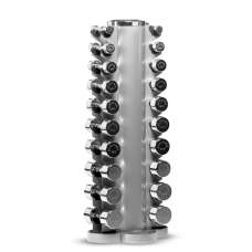 Стойка на гантели хромированные 1 кг - 10 кг подставка для набора гантелей профессиональная от Apus Sports