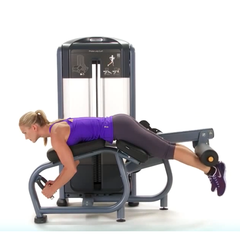 Професійний вантажно-блоковий тренажер Згинання ніг лежачи PRECOR Discovery DSL 0606