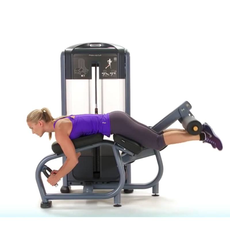 Професійний вантажно-блоковий тренажер Згинання ніг лежачи PRECOR Discovery DSL 0606