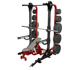 Профессиональный тренажер на свободных весах Силовая полустойка рама стойка для приседаний HD Elite Hammer Strength