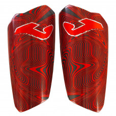 Щитки футбольные с держателем щитков в комплекте Joma SPARTAN 401674-106 (полипропилен, EVA, S-L, красный-черный)