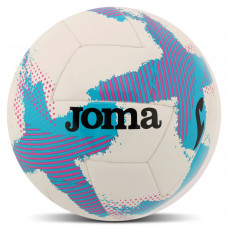 Мяч футзальный №4 PU ламинированный гибридная сшивка Joma PENTAFORCE 401959-015 (№4, белый-бирюзовый)