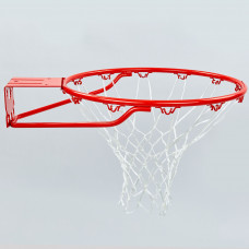 Кольцо баскетбольное с сеткой для щита ø46см SPALDING STANDARD 7811SCNR (d кольца-46см, в ком.кольцо-металл, сетка-нейлон,болты)