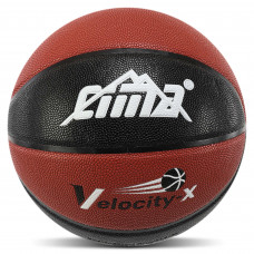 Мяч баскетбольный PU №7 CIMA BA-5987 VELOCITY-X (PU, бутил, коричневый-черный)