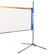 Стійка з сіткою мобільна розбірна для волейболу бадмінтону та великого тенісу SP-Sport C-7609 3,1м