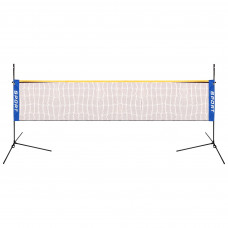 Стійка з сіткою мобільна розбірна для волейболу бадмінтону та великого тенісу SP-Sport C-7614 6,1м