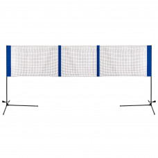 Стійка з сіткою мобільна розбірна для волейболу бадмінтону та великого тенісу SP-Sport C-7615 3,2м-5,18м
