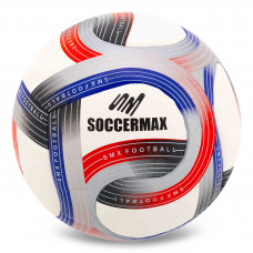 Мяч футбольный №5 PU ламинированный гибридная сшивка HYBRID SOCCERMAX FB-00318 (PU, цвета в ассортименте)