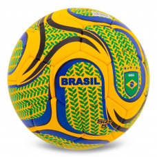 М'яч футбольний BALLONSTAR BRASIL FB-00322 №5 PU жовтий-зелений