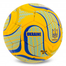 М'яч футбольний BALLONSTAR UKRAINE FB-00323 №5 PU жовтий-блакитний