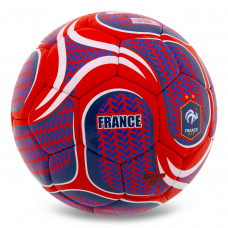 Мяч футбольный №5 PU Гриппи сшит вручную BALLONSTAR FRANCE FB-00325 (№5, темно-синий-красный)
