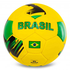 М'яч футбольний BALLONSTAR BRAZIL FB-0047-793 №5 PU жовтий-зелений