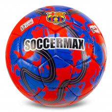 М'яч футбольний SOCCERMAX BARCELONA FB-0047-814 №5 PU червоний-синій