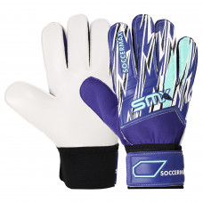 Перчатки вратарские SOCCERMAX FB-0480 (PVC, размер 8-10, цвета в ассортименте)