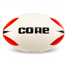 М'яч для регбі CORE R-5379-5 №5 білий-червоний