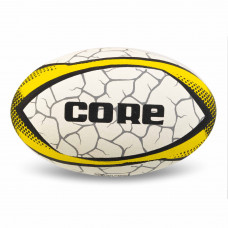 М'яч для регбі CORE R-5388-5 №5 білий-жовтий