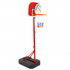 Стойка баскетбольная мобильная SP-Sport KID S881G (щит-PP размер 41x33см, кольцо-сталь d-25см, регул.высота 80-140см)