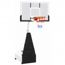 Стойка баскетбольная мобильная SP-Sport ADULT SG-6 (щит-PC размер 136х80см, кольцо-сталь d-45см, регул.высота 230-305см)уп 3ящ
