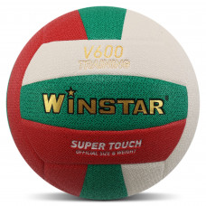 М'яч волейбольний WINSTAR VB-00034 №5 PU білий-червоний-зелений