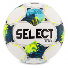 М'яч для футзалу FUTSAL SUPER DB FIFA QUALITY PRO V26 Z-SUPER-WB №4 білий-синій