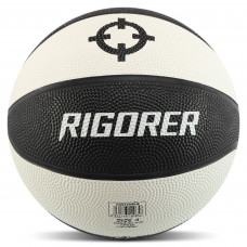 Мяч баскетбольный резиновый №4 детский RIGORER Z322130086 (резина, бутил, белый-черный)