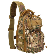 Сумка-слинг тактическая с одной лямкой SILVER KNIGHT 8037 (нейлон, оксфорд 900D, р-р 35x15x20см, 11л, цвета в ассортименте)