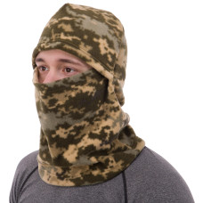 Балаклава мультифункциональная флисовая 3 в 1 шапка бафф балаклава CHAMPION UR C-00628 (флис, плотность 340 г/м, размер 2XL, односторон., кам. Marpat)