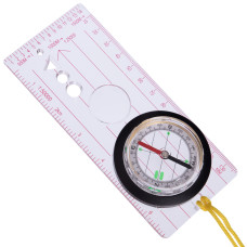 Компас жидкостный планшетный SP-Sport DC45-5D (d-60мм, пластик, р-р 140х61мм, 58гр)