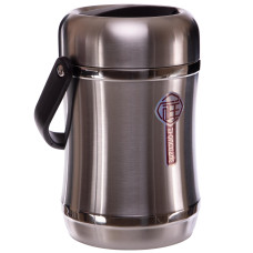 Термос стальной для еды 2000 ml SP-Sport L-3454 (сталь, серебряный)
