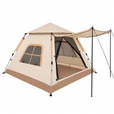 Палатка кемпинговая 5-х местная с тентом SP-Sport SY-23ZP002-1 (р-р 2,35х2,35х1,55м, оксфорд 210D, хаки)