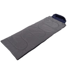 Спальный мешок одеяло с капюшоном CHAMPION Average SY-4083 (PL, нап.неткан.волокно, 1250г р-р 190х74см, t-5до+22, цвета в ассортименте) NE-S-1276