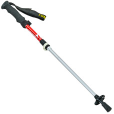 Палка треккинговая (для скандинавской ходьбы) с металлическим тросом (1шт) CONTOOSE TY-0466-4 (алюминий, 2 слож, l-38-110см, цвета в ассортим