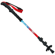 Палка треккинговая (для скандинавской ходьбы) (1шт) EXPONENT TY-0469 (алюминий, 3 слож, l-68-140см, цвета в ассортименте)