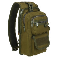 Сумка-слинг тактическая с одной лямкой SILVER KNIGHT TY-184 (нейлон, оксфорд 900D, р-р 30х16х8см, 4л, цвета в ассортименте)