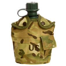 Фляга с котелком V-1л в чехле SP-Sport TY-4834 (пластик, чехол цвета в ассортименте)