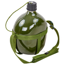 Фляга V-1,5л с ремнем SP-Sport TY-4836-1_5 (алюминий, оливковый)
