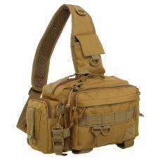 Сумка-слинг тактическая с одной лямкой SILVER KNIGHT TY-7036 (нейлон, р-р 27x20,5x14,5см, 8л, цвета в ассортименте)