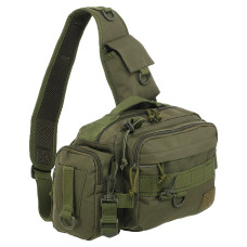 Сумка-слинг тактическая с одной лямкой SILVER KNIGHT TY-7036 (нейлон, р-р 27x20,5x14,5см, 8л, цвета в ассортименте)