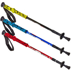 Палка трекінгова для скандинавської ходьби SALAMAN TY-7075 K-2 65-135см кольори в асортименті