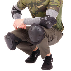 Защита тактическая наколенники, налокотники SP-Sport TY-7496 (ABS, полиэстер, цвета в ассортименте)