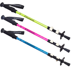 Палка треккинговая (для скандинавской ходьбы) (1шт) Exponent TY-8019 (deralum6061, 3 сл, l-65-135см, цвета в ассортименте)